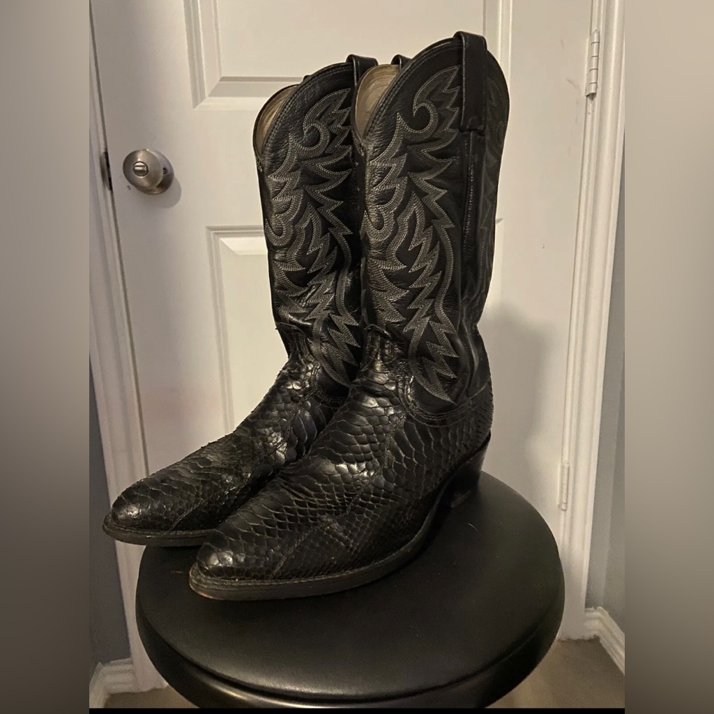 Dan Post Black Python Boots